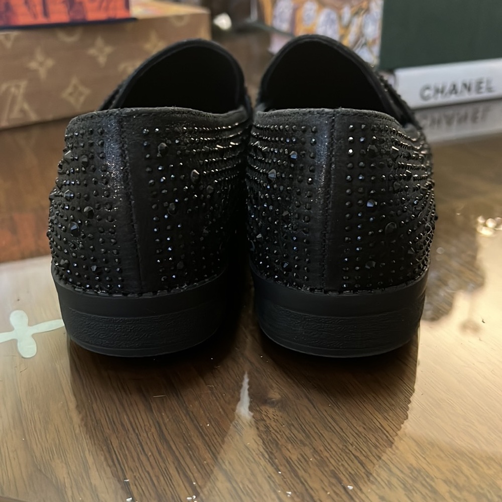 Forever Link Black Crystals Loafers Gem